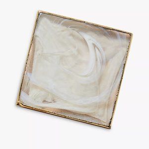 Anthro Swirled Coaster (White)